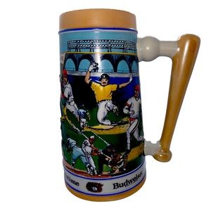 Vintage Budweiser Beer Stein: 90’s Collectible: Baseball: America’s Past-time